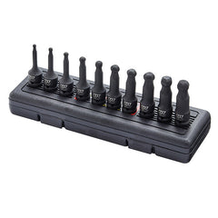 ITM - M7 1/2" IMPACT SOCKET SET BALL END IN HEX, 10 PCS, 6,7,8,10,12,14,15,17,18 & 19MM | M7-MB47010M