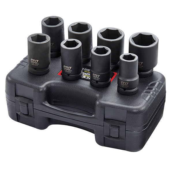 ITM - M7 IMPACT DEEP SOCKET SET, 1" DRIVE, 8PCE, 27 - 50MM | M7-MB85008M