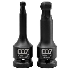 ITM - M7 HEX BALL DRIVE IMPACT SOCKET, 1/2" DR, 7MM | M7-ME473M07