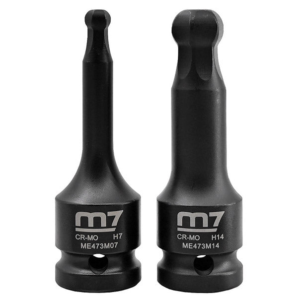 ITM - M7 HEX BALL DRIVE IMPACT SOCKET, 1/2" DR, 12MM | M7-ME473M12