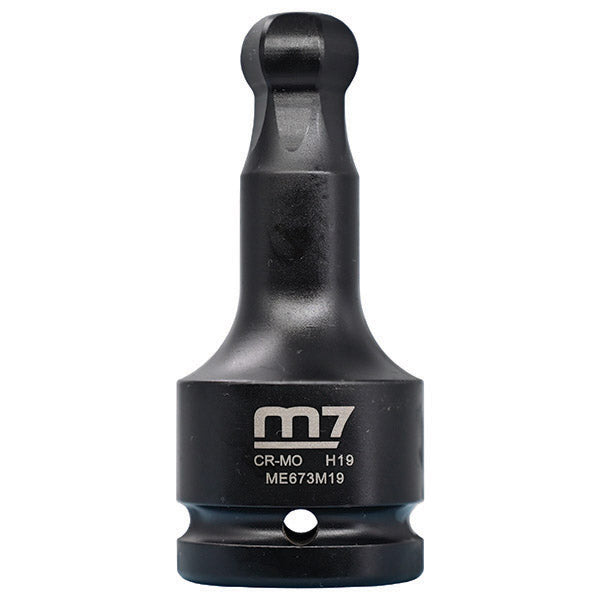 ITM - M7 HEX BALL END IN HEX IMPACT SOCKET, 3/4" DR, 19MM | M7-ME673M19