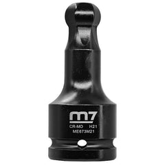 ITM - M7 HEX BALL END IN HEX IMPACT SOCKET, 3/4" DR, 21MM | M7-ME673M21