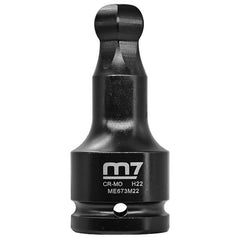 ITM - M7 HEX BALL END IN HEX IMPACT SOCKET, 3/4" DR, 22MM | M7-ME673M22