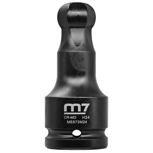 ITM - M7 HEX BALL END IN HEX IMPACT SOCKET, 3/4" DR, 24MM | M7-ME673M24