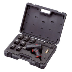 ITM - M7 IMPACT WRENCH KIT, COMPOSITE Q-SERIES, PISTOL STYLE, 3/4" DR, 1400 FT/LB, IN BLOW MOULD CASE WITH & SOCKETS AND 180MM EXTENSION | M7-NC6255Q-KIT