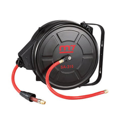 ITM - M7 AIR HOSE REEL, H.D. WALL MOUNT METAL CASE, 8MM ID X 12MM OD PU HOSE, 15M | M7-SA215