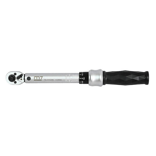 ITM - M7 1/4" PROFESSIONAL TORQUE WRENCH, 2 WAY TYPE, 5-25NM / 53.1-212.4 IN-LB | M7-TB205025N