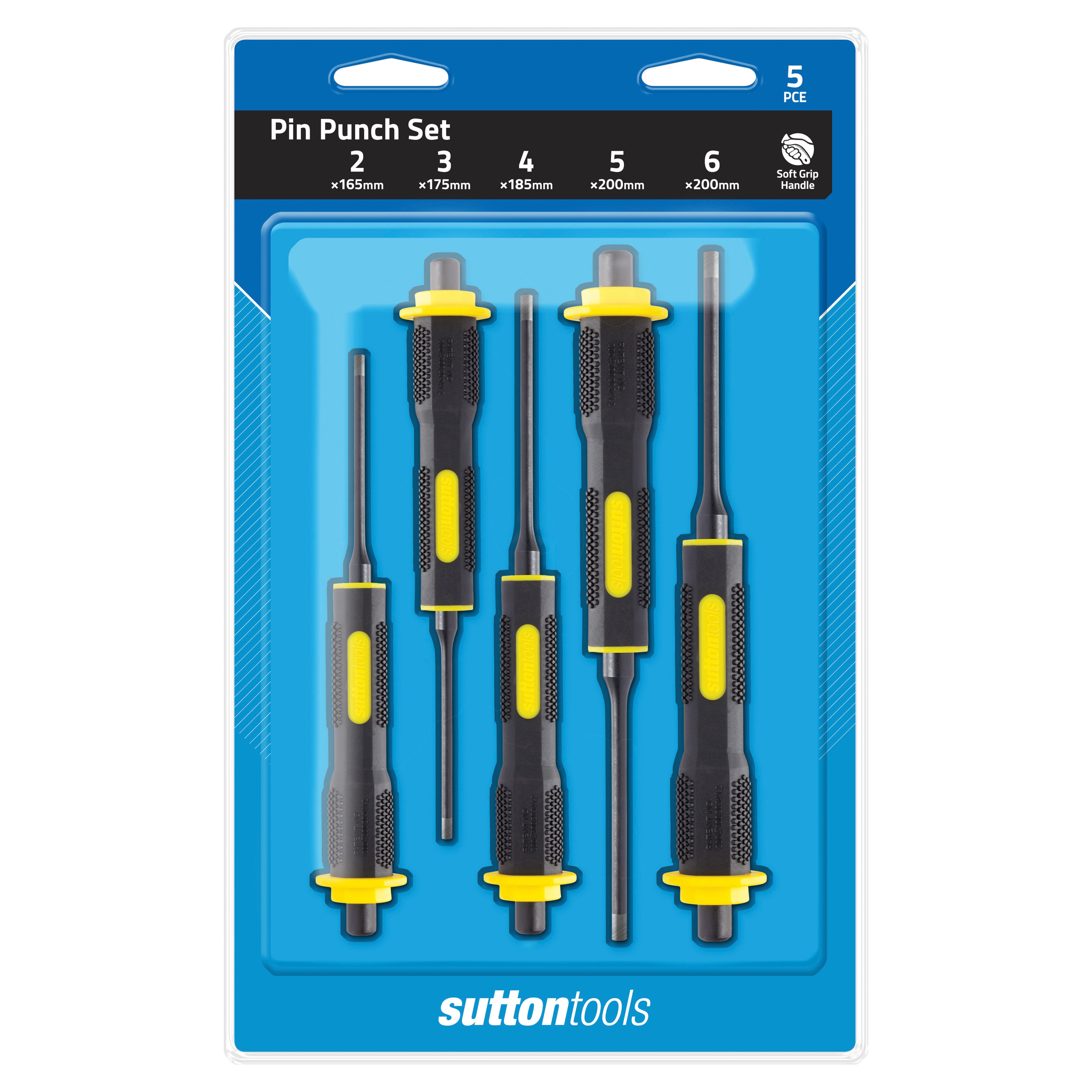 Sutton - Punch M706 Pin Soft Grip Set 2-6mm 5Pc | M7060005