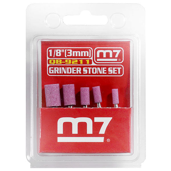 ITM - M7 GRINDER STONE SET, 5 PIECE CYLINDRICAL, 3MM SHANK | M7A-QB9211A