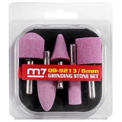 ITM - M7 5PC GRINDER STONE SET 6MM METRIC SHANK | M7A-QB9213A