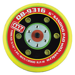 ITM - M7 VELCRO PAD FOR 6" RANDOM ORBITAL SANDERS, 5/16" MALE THREAD, 6 HOLE PATTERN | M7A-QB9316