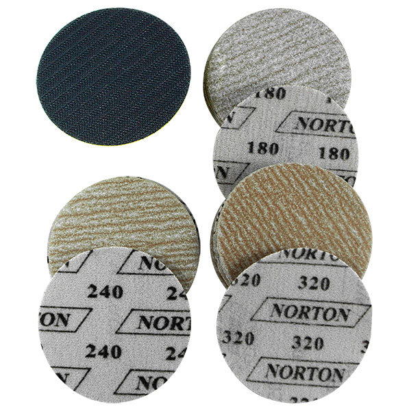 ITM - M7 BACKING PAD, 75MM WITH 180/240/320 GRIT SANDING DISCS TO SUIT QP213 | M7A-QP213K002