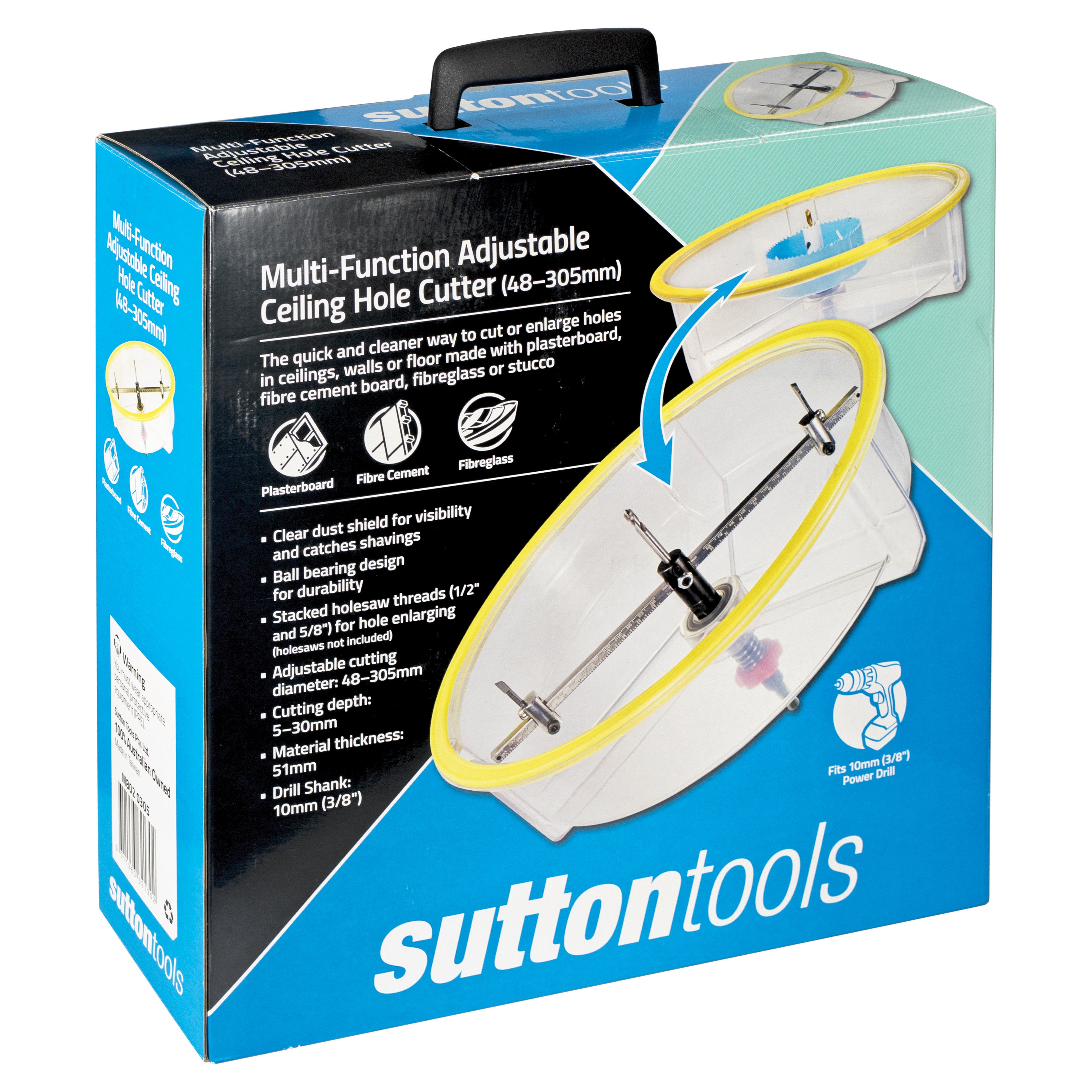 Sutton - Hole Cutter M802 Adjustable W/Dust Shroud 305mm | M8020305