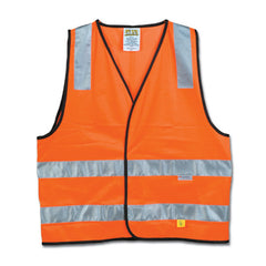Maxisafe - Hi-Vis Orange Safety Vest - Day/Night use - Medium | SVF604-M