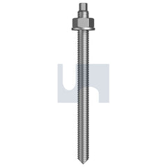 Hobsons - M12 x 300 HOT DIP GALVANISED HEC / CLASS 8.8 / CHISEL POINT ROD CHEM ANCHOR KIT (EXT HEX) | MCA137 (Pack of 10)