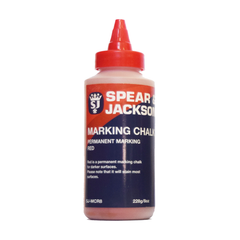 Spear & Jackson - Marking Chalk Red Hi-Vis Permanent 8Oz | SJ-MCR8