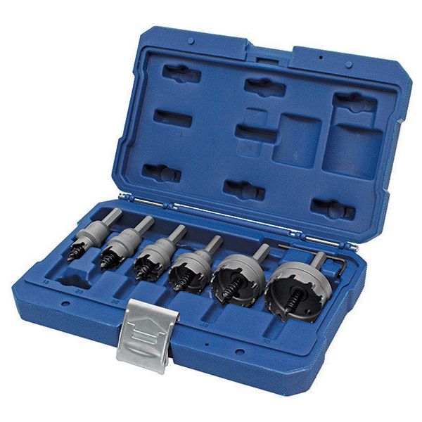 ITM - HOLEMAKER 6 PIECE TCT HOLESAW SET, 4.5MM DEPTH, CONTAINS 16, 20, 25, 32, 40 & 50MM DIA. | MCS-SET6