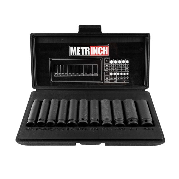 Metrinch - 3/8" Drive 11pc Deep Impact Set | MET-2305