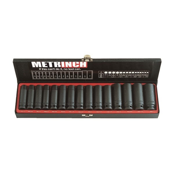 Metrinch - 1/2" Drive 15pc Deep Impact Set | MET-2450