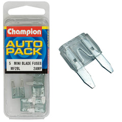 Champion - Fuses Mini Blade 2Amp Blister (x 5) | MF2BL