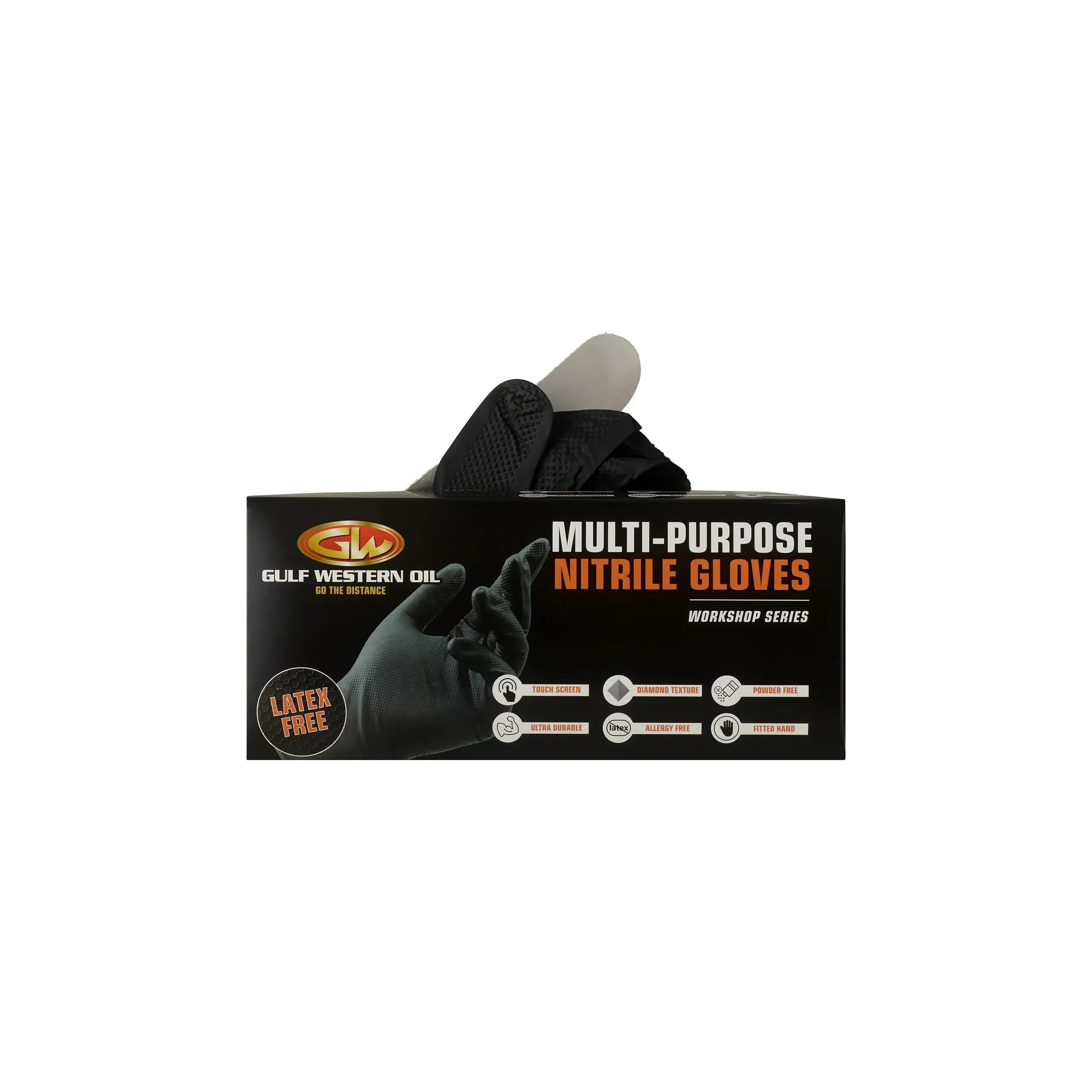 Gulf Western - Gloves Disposable Black Large (Box) | MFSSL