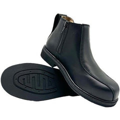 Maxisafe - Cougar MILAN Executive Side Zip Black Leather Boot Composite Toe - Size 4 | MILAN-4