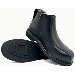 Maxisafe Cougar MILAN Executive Side Zip Black Leather Boot Composite Toe | MILAN