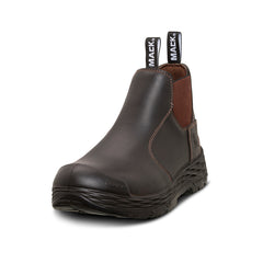 Mack - Boot Hub Safety Pull on Unisex Claret Size 13 | MK0000HUBCLF130