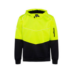 Mack - Hoodie MKALH0002 Hi Vis Fleece Mens Yellow/Navy Size Small | MKALH0002YNC00S