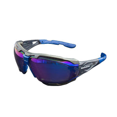 Mack -  Safety Glasses Fender Anti - Scratch Lens With Foam Gasket Blue Mirror Standard | 9322297097534