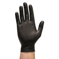 Mack -  Glove Traction Nitrile Disposable Powder Free Black Size 2XL Box 50 | 9322297098203