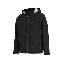 Mack - Hooded Soft Shell Jacket Black Size 4XL | MKJKSH002BBR4XL