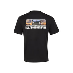 Mack - Cotton Crew Neck SS Rearview Vision Mirror Print Black Size 5XL | MKSSGT001BBR5XL
