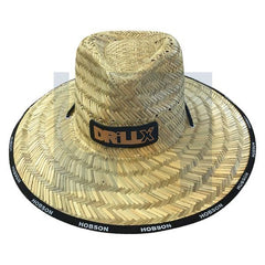 Hobsons - 580 Straw Breathable Weave Black Trim Drillx Wide Brim Straw Hat | Hb1047Dx (Pack Of 10)