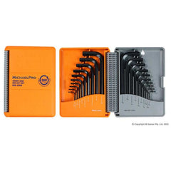 Michael Pro - 20pc Short Arm Ball End Allen Wrench Set in SAE and Metric | MP001046