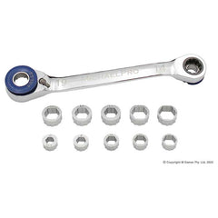 Michael Pro - 11-in-1 Metric Ratcheting Wrench Set (Anti-Slip) | MP001204