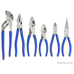 Michael Pro - 6pc Pliers Set, (Long Nose, Diagonal Cutting, Lineman's, Groove Joint, Slip Joint) | MP003059