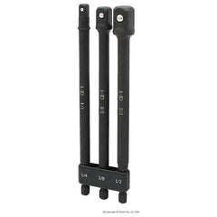 Michael Pro - 1/4" Hex to Square Drive Extended Adapter Set3 pce (150mm L) | MP005021