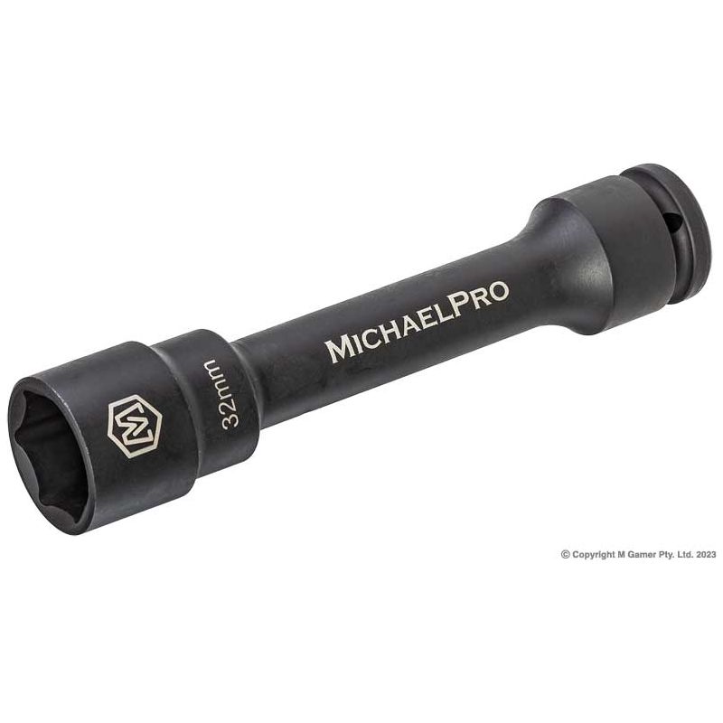 Michael Pro - 3/4"dr. 32mm extra long 220mm Socket | MP005055