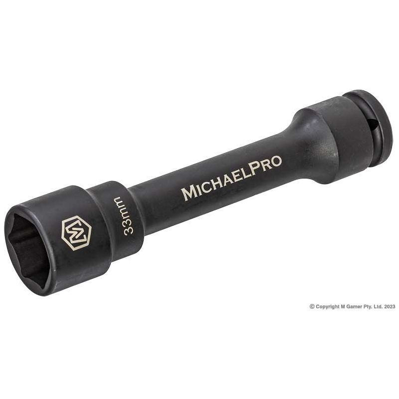 Michael Pro - 3/4"dr. 33mm extra long 220mm Socket | MP005056