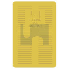 Hobsons - 5 x 75 x 100 Plastic - Yellow As3850.1 / 20 Tonne Wll Panel Shims Concrete Half (Pack Of 100)