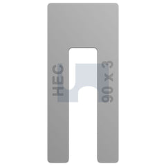 Hobsons - 3 x 90 - Aluminium Packing Shims Window Aluminium - Qty 50 | MPWAL090030