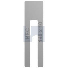 Hobsons - 10 x 140 - Aluminium Packing Shims Window Aluminium | MPWAL140100