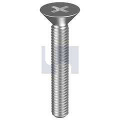 Hobsons - 10-32 x 1/2" - ANSI B18.6.3 Metal Thread CSK Phil - 304 Stainless - A2 - UNF | MS04CPF010320050