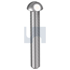 Hobsons - 1/8" x 1" - BS450 Metal Thread Round Slot - 304 Stainless - A2 - BSW | MS04OSW0120100