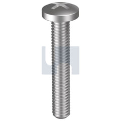 Hobsons - 10-32 x 1/2" - ANSI B18.6.3 Metal Thread Pan Phil - 304 Stainless - A2 - UNF | MS04PPF10320050