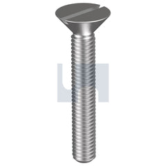 Hobsons - M3 x 25 - Metal Thread CSK Slot - 316 Stainless - A4 | MS16CSM030025