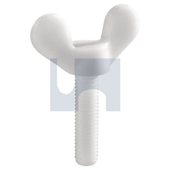 Hobsons - M6 x 30 - Nylon Natural Nylon Thread Wing Screw | MS66PWM060030