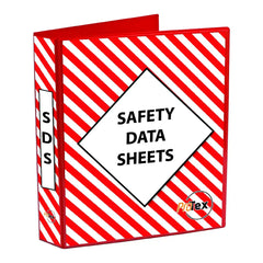 Uniform Safety Signs - Safety Data Sheet Binder Red/White (4 Ring Binder) | MSDSB