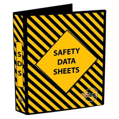 Uniform Safety Signs - Safety Data Sheet Binder Yellow/Black (4 Ring Binder) | MSDSY